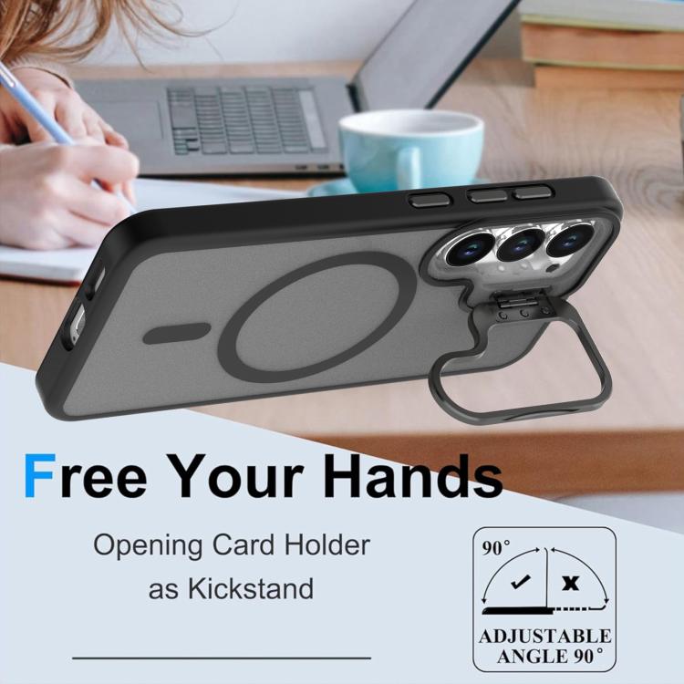 For Samsung Galaxy S26 Ultra 5G Bright Color Frosted Skin-feel Camera Bracket Magsafe Phone Case