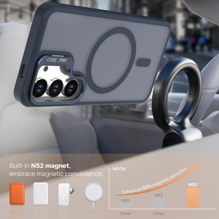 For Samsung Galaxy S26 Ultra 5G Bright Color Frosted Skin-feel Camera Bracket Magsafe Phone Case