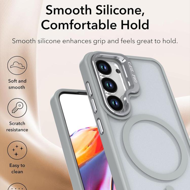 For Samsung Galaxy S26 Ultra 5G Bright Color Frosted Skin-feel Camera Bracket Magsafe Phone Case