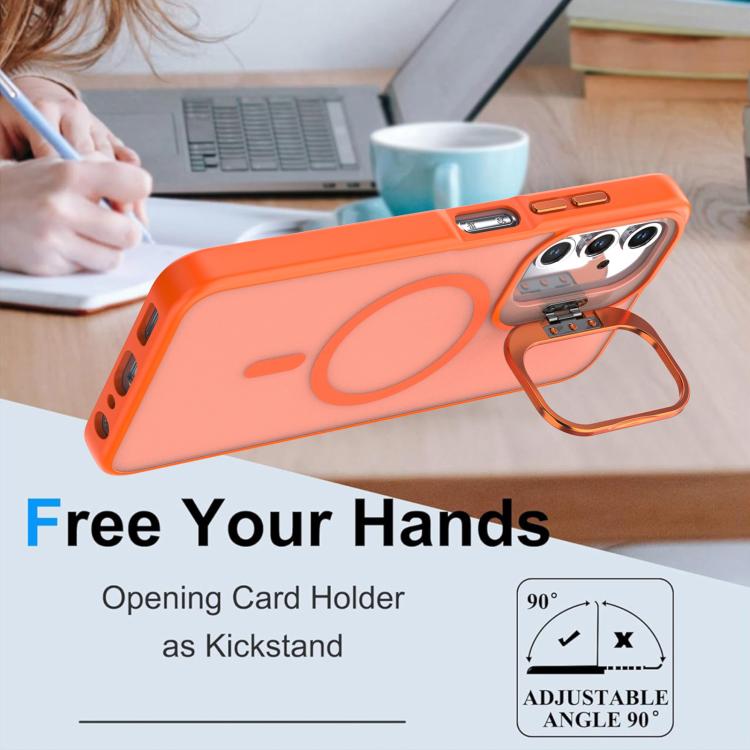For Samsung Galaxy A05s 4G Bright Color Frosted Skin-feel Camera Bracket Magsafe Phone Case