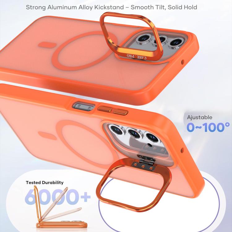 For Samsung Galaxy A05s 4G Bright Color Frosted Skin-feel Camera Bracket Magsafe Phone Case