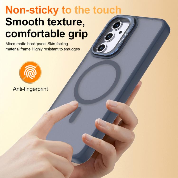For Samsung Galaxy A05s 4G Bright Color Frosted Skin-feel Camera Bracket Magsafe Phone Case