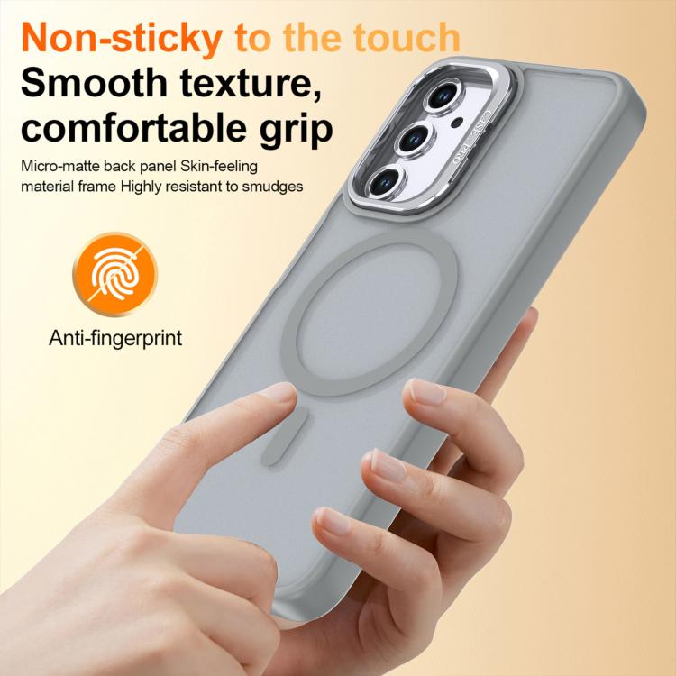 For Samsung Galaxy A05s 4G Bright Color Frosted Skin-feel Camera Bracket Magsafe Phone Case