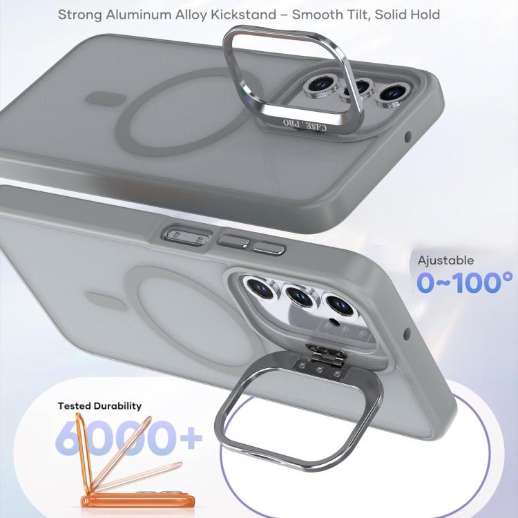 For Samsung Galaxy A05s 4G Bright Color Frosted Skin-feel Camera Bracket Magsafe Phone Case