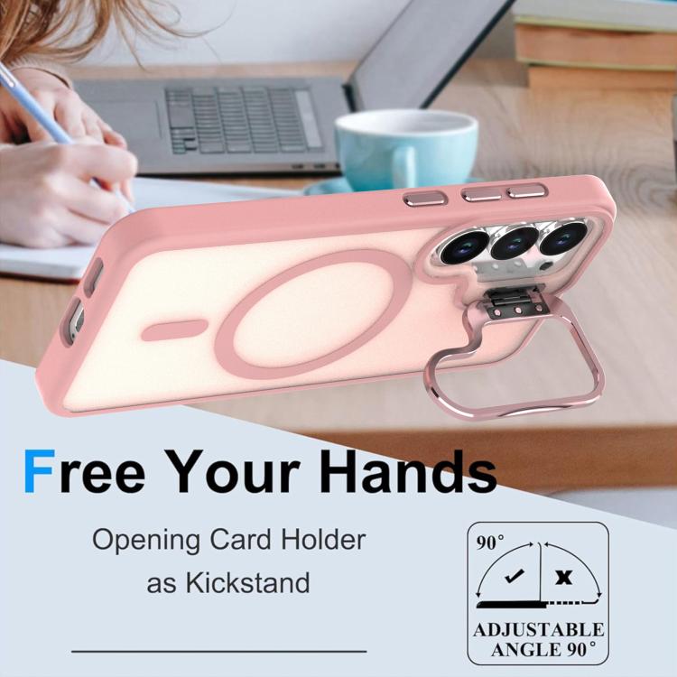 For Samsung Galaxy S23 FE 5G Bright Color Frosted Skin-feel Camera Bracket Magsafe Phone Case