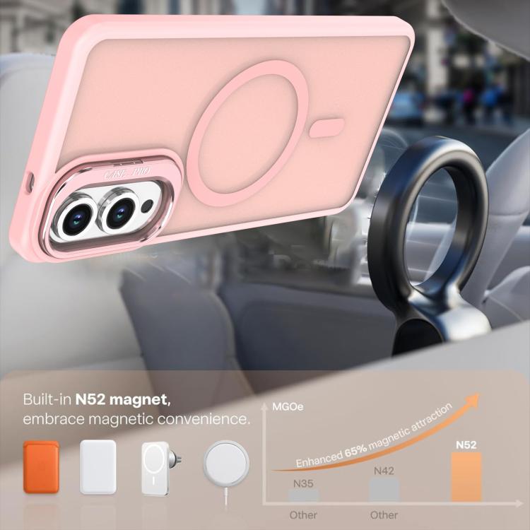 For Samsung Galaxy S25 Edge 5G Bright Color Frosted Skin-feel Camera Bracket Magsafe Phone Case