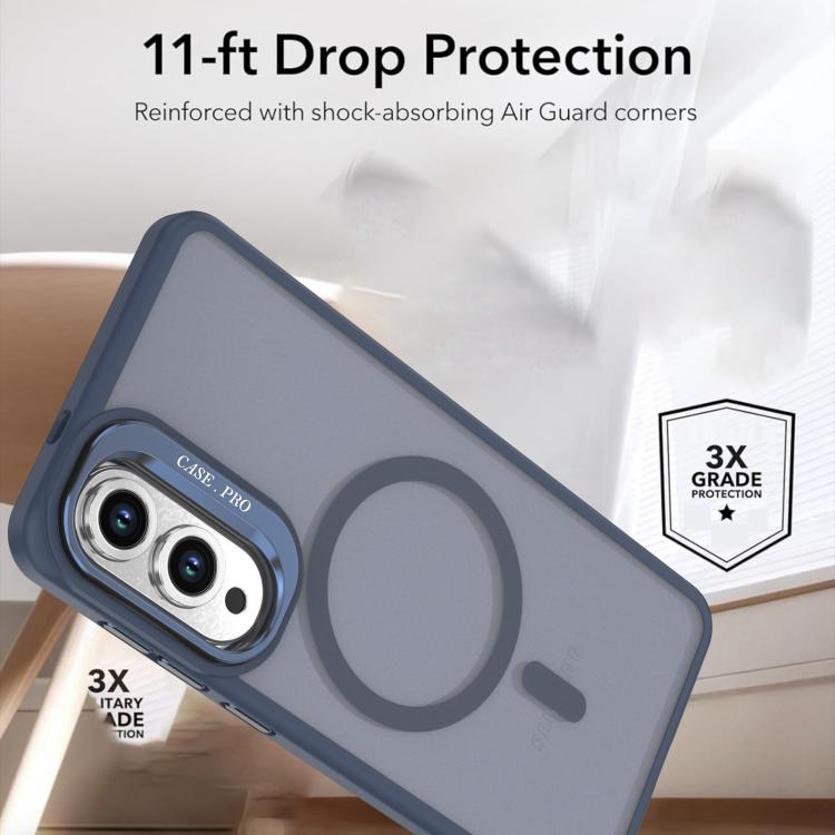 For Samsung Galaxy S25 Edge 5G Bright Color Frosted Skin-feel Camera Bracket Magsafe Phone Case