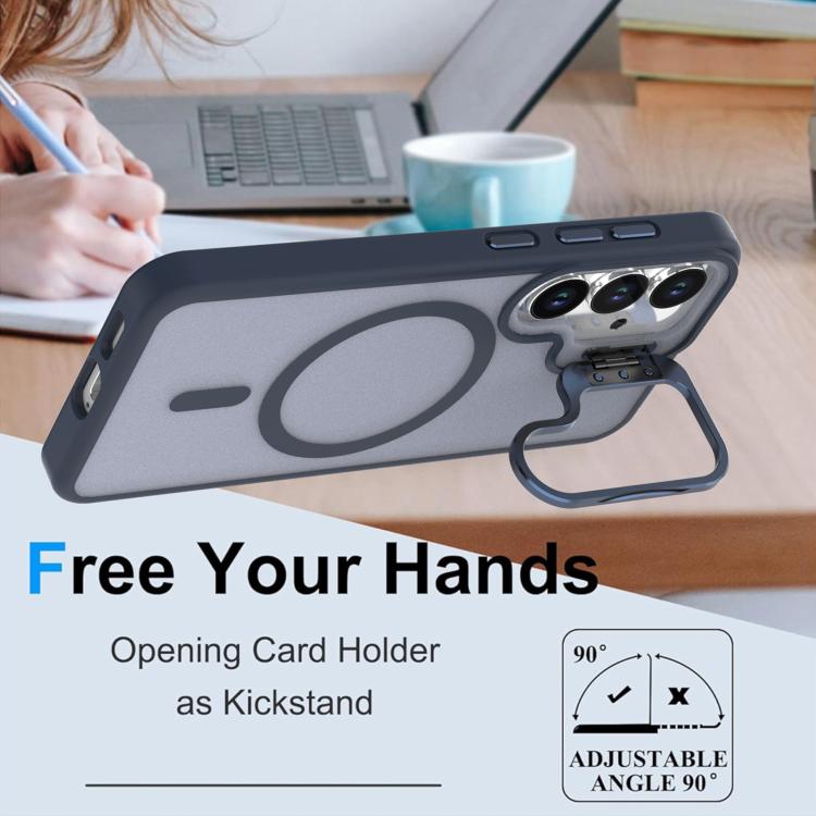 For Samsung Galaxy S26 5G Bright Color Frosted Skin-feel Camera Bracket Magsafe Phone Case