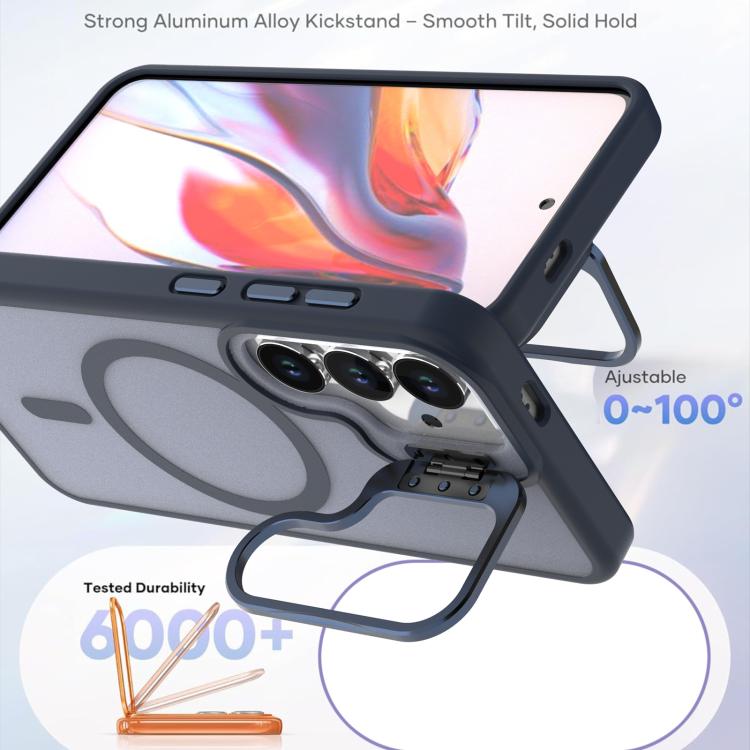 For Samsung Galaxy S26 5G Bright Color Frosted Skin-feel Camera Bracket Magsafe Phone Case