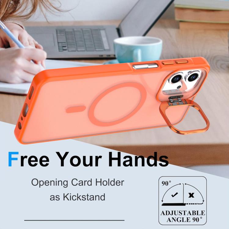 For Samsung Galaxy A06 4G / 5G Bright Color Frosted Skin-feel Camera Bracket Magsafe Phone Case