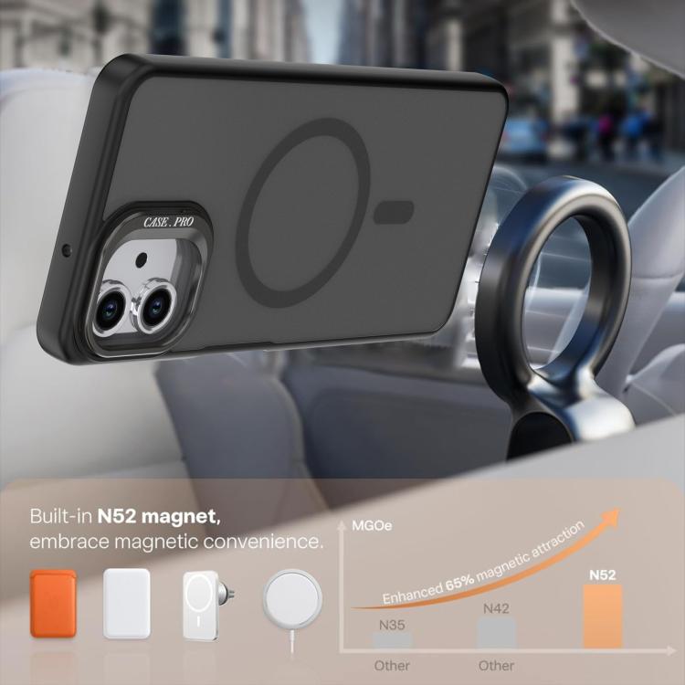 For Samsung Galaxy A06 4G / 5G Bright Color Frosted Skin-feel Camera Bracket Magsafe Phone Case