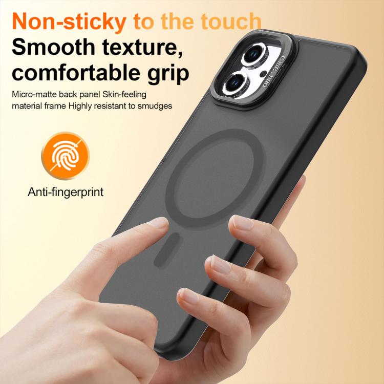 For Samsung Galaxy A06 4G / 5G Bright Color Frosted Skin-feel Camera Bracket Magsafe Phone Case