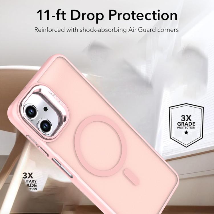 For Samsung Galaxy A06 4G / 5G Bright Color Frosted Skin-feel Camera Bracket Magsafe Phone Case