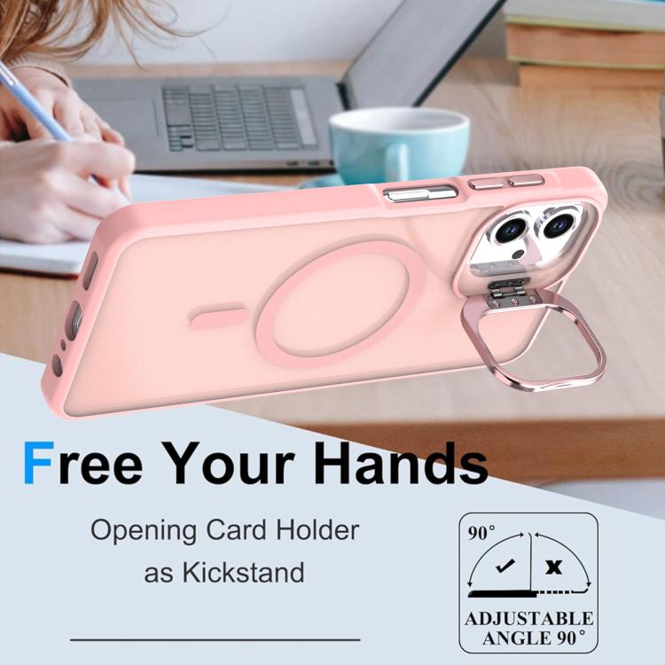 For Samsung Galaxy A06 4G / 5G Bright Color Frosted Skin-feel Camera Bracket Magsafe Phone Case