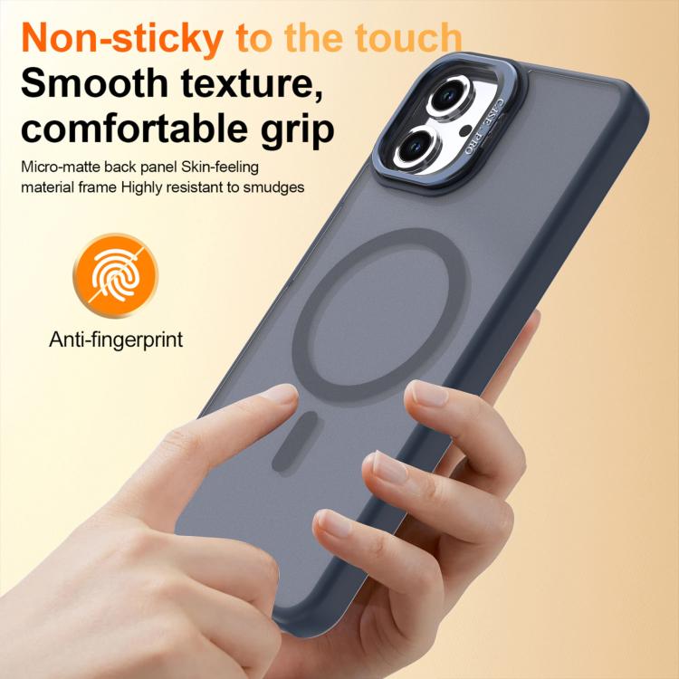 For Samsung Galaxy A06 4G / 5G Bright Color Frosted Skin-feel Camera Bracket Magsafe Phone Case