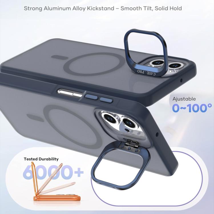 For Samsung Galaxy A06 4G / 5G Bright Color Frosted Skin-feel Camera Bracket Magsafe Phone Case