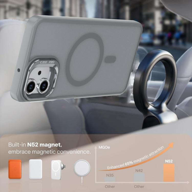For Samsung Galaxy A06 4G / 5G Bright Color Frosted Skin-feel Camera Bracket Magsafe Phone Case
