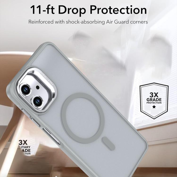 For Samsung Galaxy A06 4G / 5G Bright Color Frosted Skin-feel Camera Bracket Magsafe Phone Case