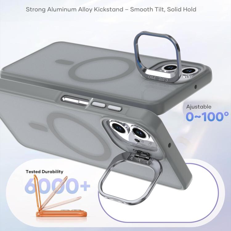 For Samsung Galaxy A06 4G / 5G Bright Color Frosted Skin-feel Camera Bracket Magsafe Phone Case
