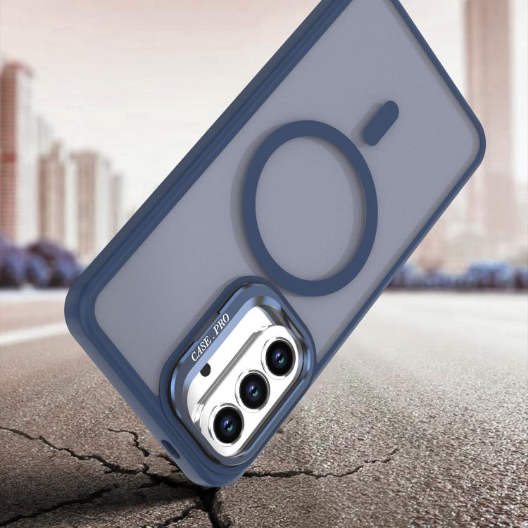 For Samsung Galaxy A36/A56/A37 5G Bright Color Frosted Skin-feel Camera Bracket Magsafe Phone Case