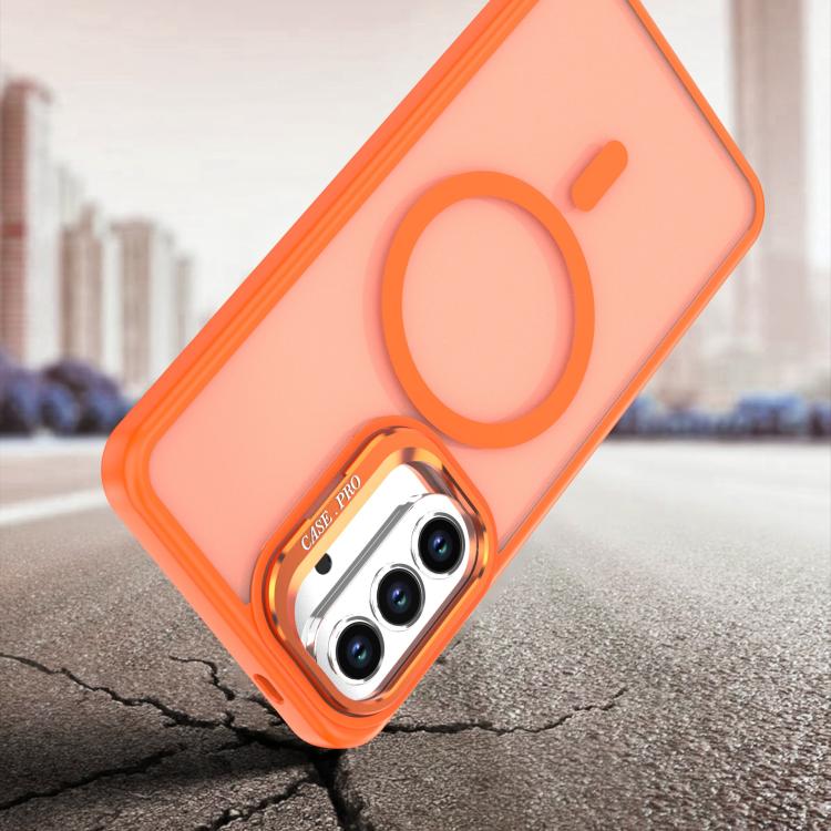 For Samsung Galaxy A17 5G Bright Color Frosted Skin-feel Camera Bracket Magsafe Phone Case