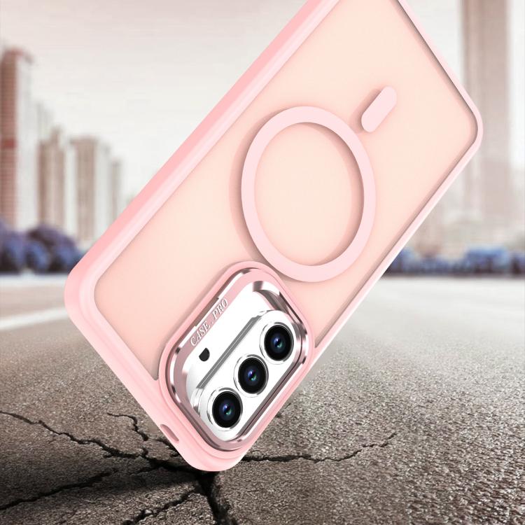 For Samsung Galaxy A17 5G Bright Color Frosted Skin-feel Camera Bracket Magsafe Phone Case