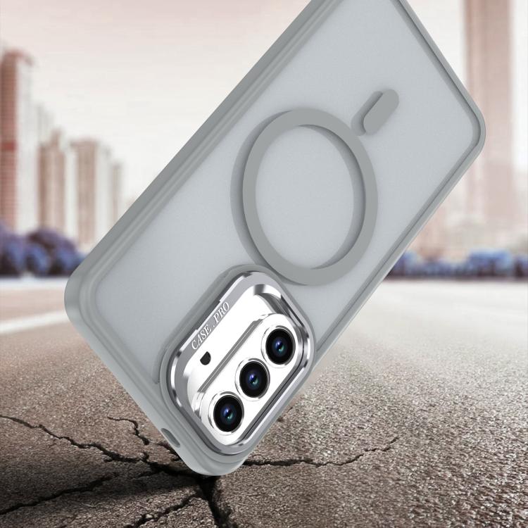 For Samsung Galaxy A17 5G Bright Color Frosted Skin-feel Camera Bracket Magsafe Phone Case