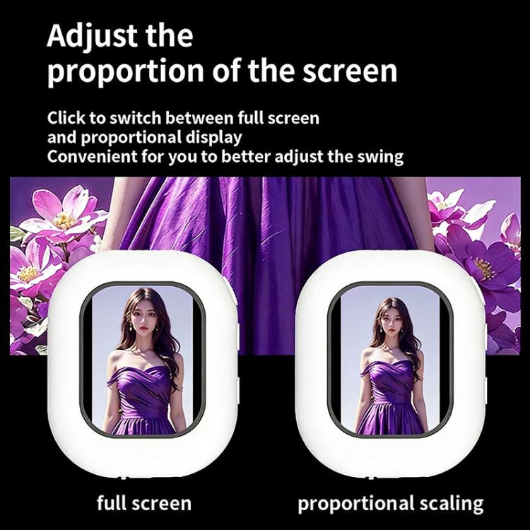RK-X40Y Mini Portable Magnetic Mobile Phone Selfie Screen Projector Rear Selfie Wireles Monitor Screen
