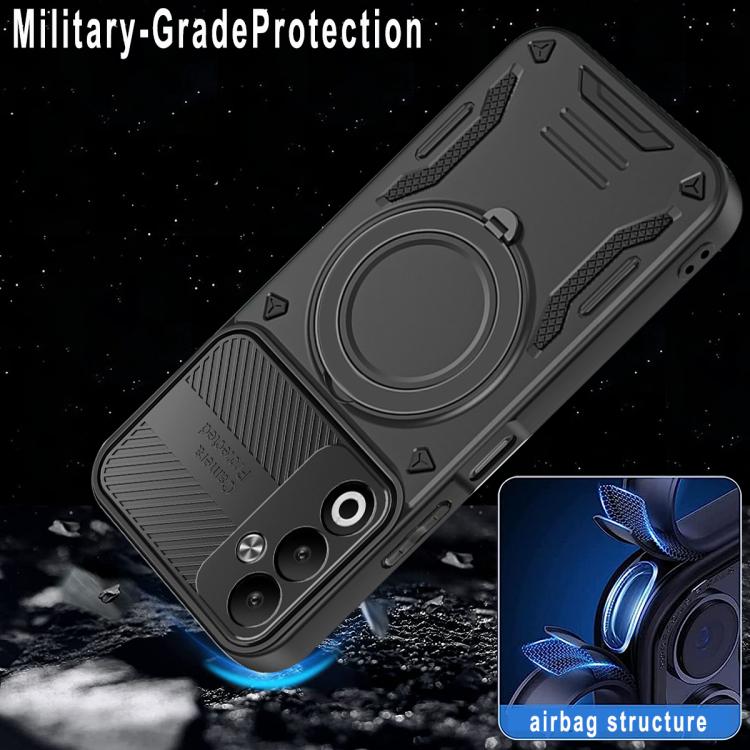 For OPPO A5 4G MagSafe 2 in 1 TPU Phone Case with Rotating Holder