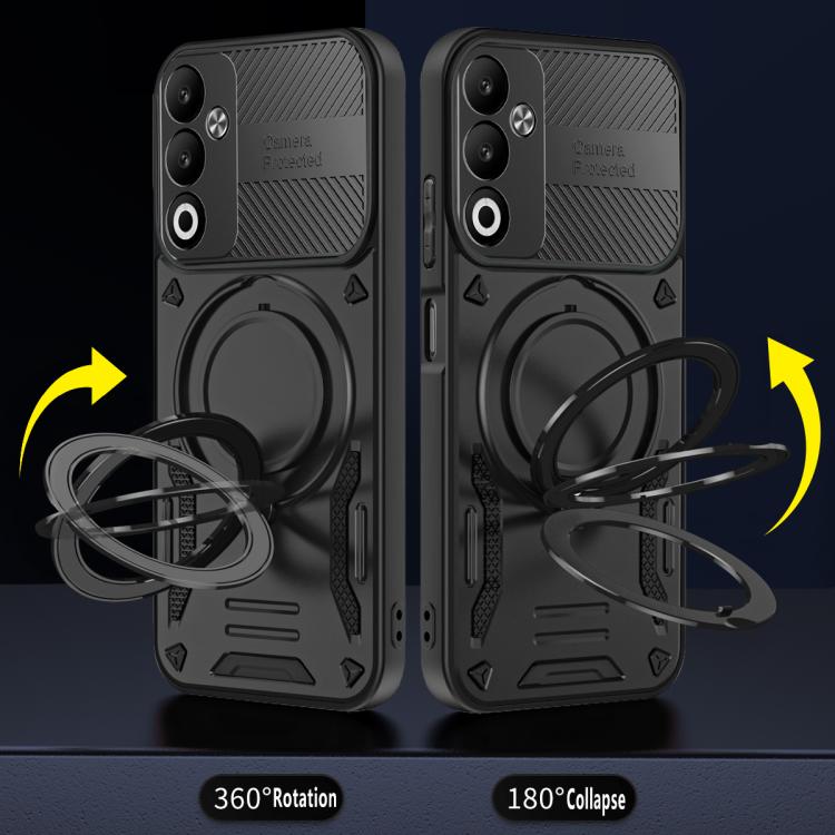 For OPPO A5 4G MagSafe 2 in 1 TPU Phone Case with Rotating Holder