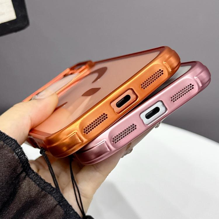 For iPhone 17 Pro Large Window Matte Electroplated TPU MagSafe Phone Case with Hand Strap