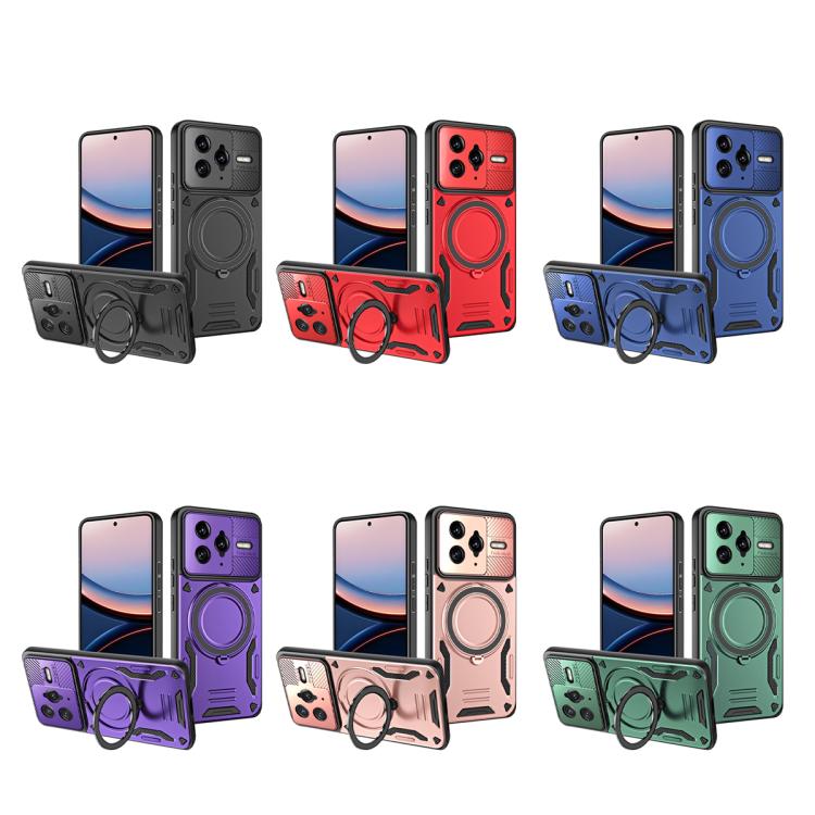 For Xiaomi Poco F7 Ultra / Redmi K80 Pro MagSafe 2 in 1 TPU Phone Case with Rotating Holder