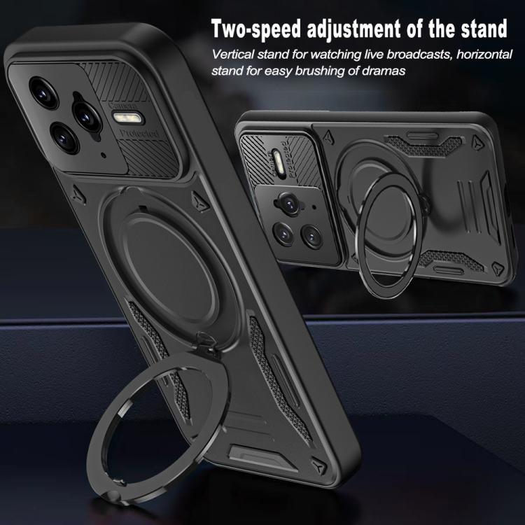 For Xiaomi Poco F7 Ultra / Redmi K80 Pro MagSafe 2 in 1 TPU Phone Case with Rotating Holder