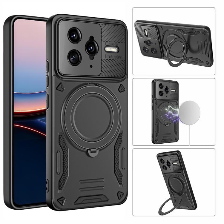 For Xiaomi Poco F7 Ultra / Redmi K80 Pro MagSafe 2 in 1 TPU Phone Case with Rotating Holder