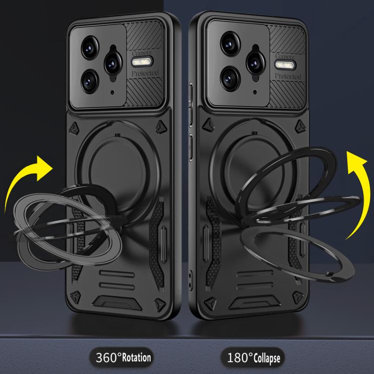 For Xiaomi Poco F7 Ultra / Redmi K80 Pro MagSafe 2 in 1 TPU Phone Case with Rotating Holder