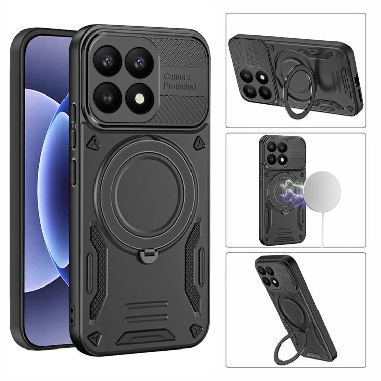 For Xiaomi 17 MagSafe 2 in 1 TPU Phone Case with Rotating Holder