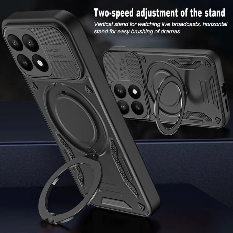 For Xiaomi 17 MagSafe 2 in 1 TPU Phone Case with Rotating Holder