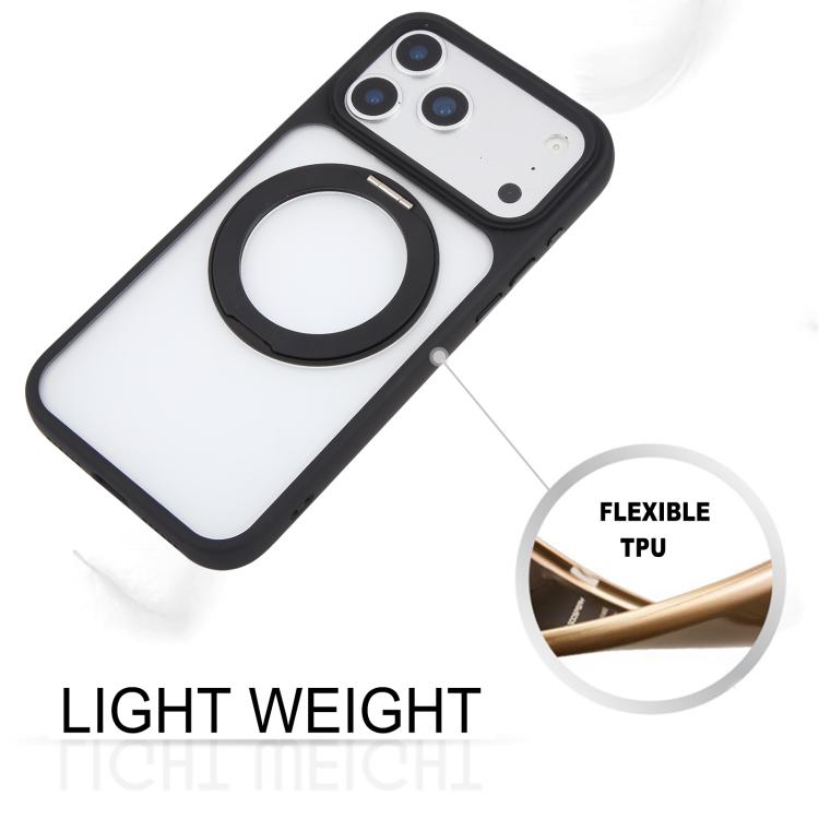 For iPhone 17 Pro GEBEI Jazz Series 360 Degree Rotation Holder Skin Feel Frosted MagSafe Phone Case