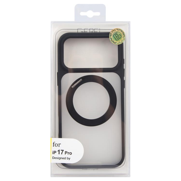 For iPhone 17 Pro GEBEI Jazz Series 360 Degree Rotation Holder Skin Feel Frosted MagSafe Phone Case