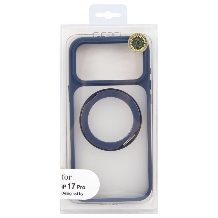 For iPhone 17 Pro GEBEI Jazz Series 360 Degree Rotation Holder Skin Feel Frosted MagSafe Phone Case