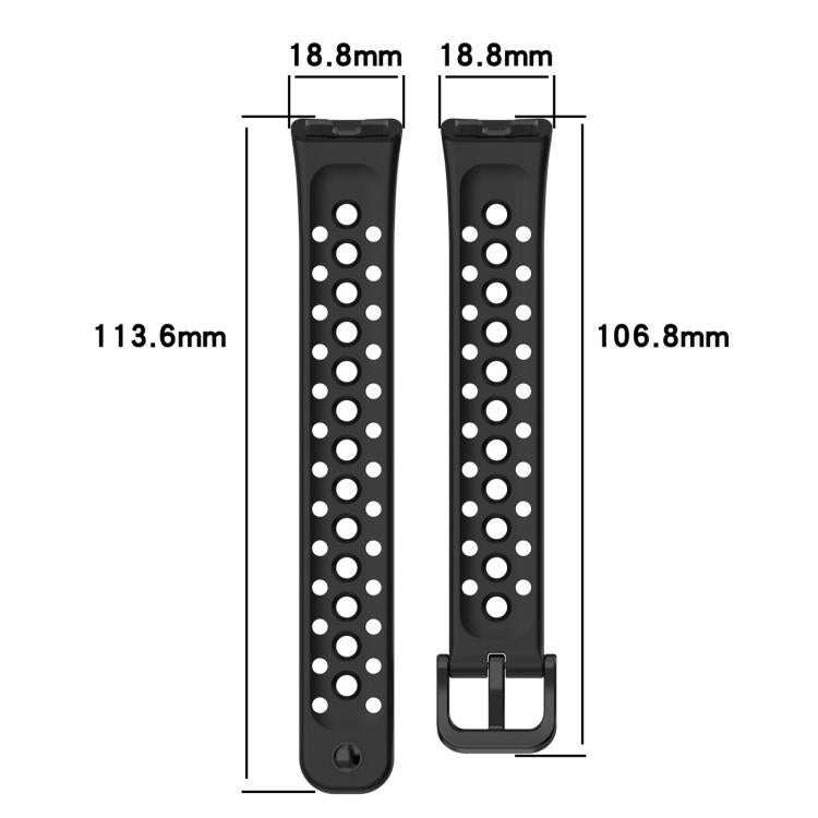 For Huawei Band 10 / 9 / 8 5 Pack xDfind Hole Style Breathable Silicone Watch Band