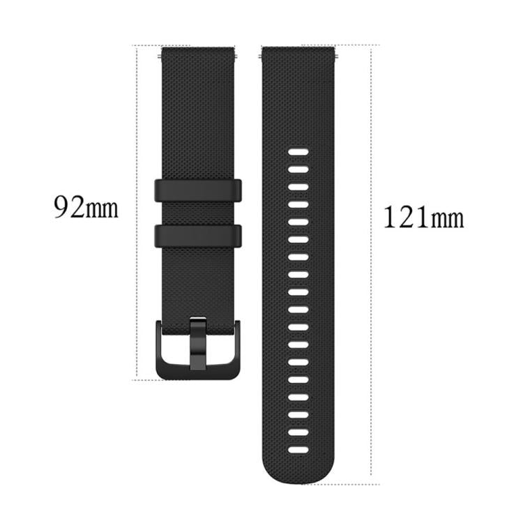 20mm 5 Pack xDfind Small Plaid Solid Color Silicone Watch Band