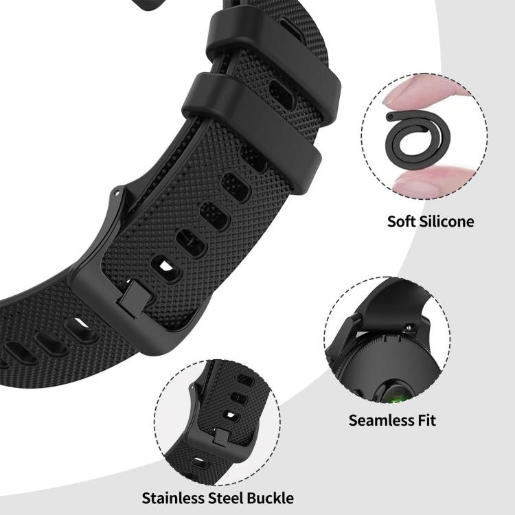 18mm 5 Pack xDfind Small Plaid Solid Color Silicone Watch Band