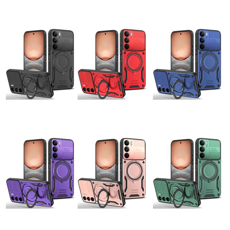 For Realme C75 5G / 4G MagSafe 2 in 1 TPU Phone Case with Rotating Holder