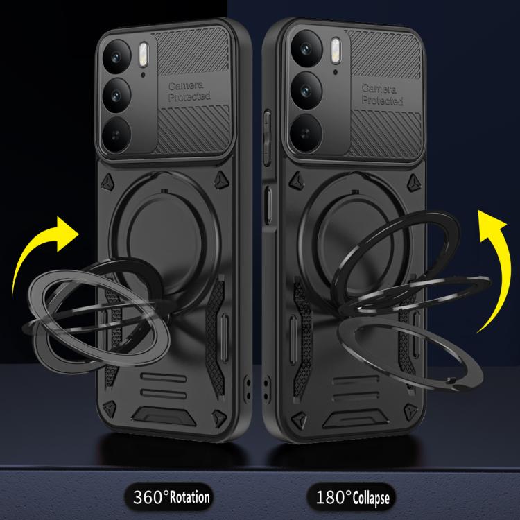 For Realme C75 5G / 4G MagSafe 2 in 1 TPU Phone Case with Rotating Holder