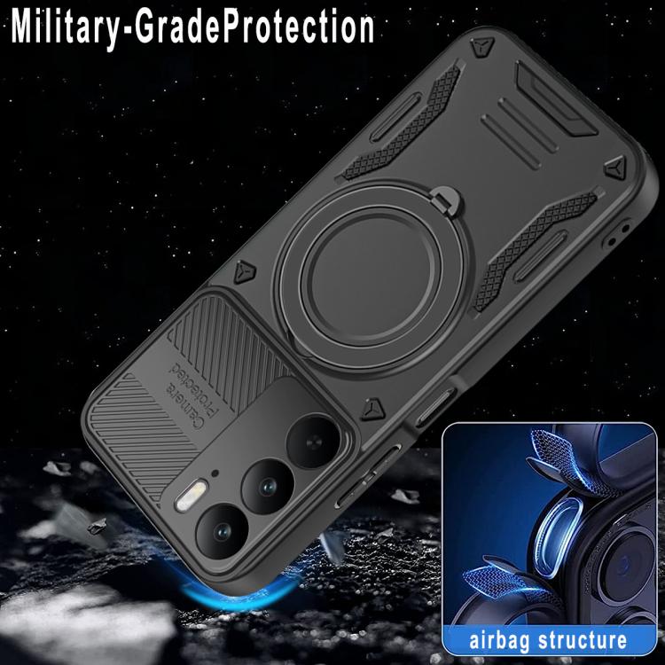 For Realme C75 5G / 4G MagSafe 2 in 1 TPU Phone Case with Rotating Holder