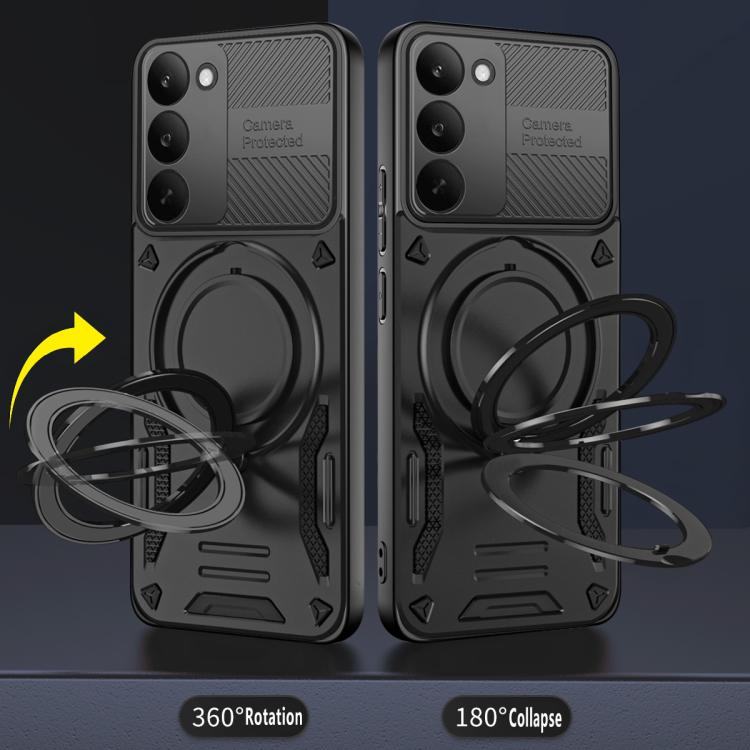 For Realme 15 5G / 15 Pro 5G MagSafe 2 in 1 TPU Phone Case with Rotating Holder