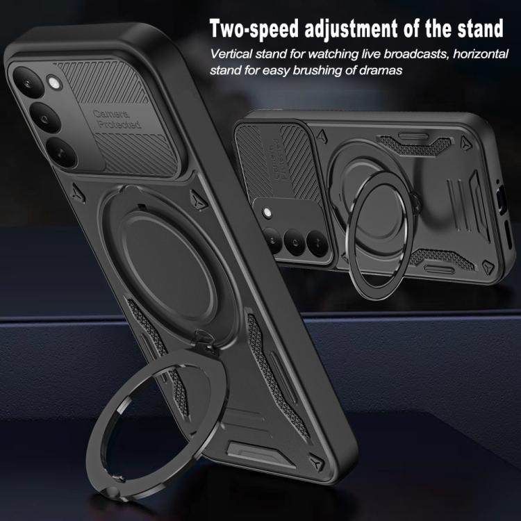 For Realme 15 5G / 15 Pro 5G MagSafe 2 in 1 TPU Phone Case with Rotating Holder