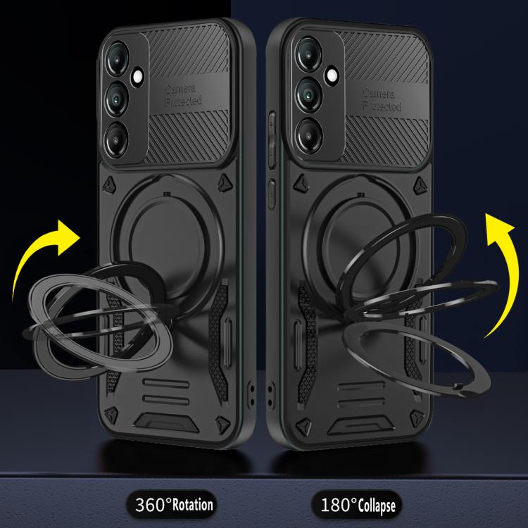 For Samsung Galaxy S23 FE 5G MagSafe 2 in 1 TPU Phone Case with Rotating Holder