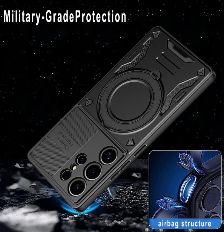 For Samsung Galaxy S26 Ultra 5G MagSafe 2 in 1 TPU Phone Case with Rotating Holder